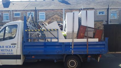 G & H Scrap metal scrap man, Ashington, England