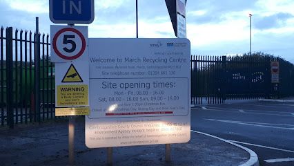 March Recycling Centre, March, England