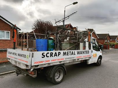 Gillett's recycling Ltd scrap man, Nottingham, England