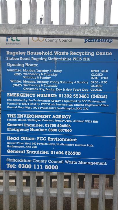 Rugeley Recycling Centre, Rugeley, England